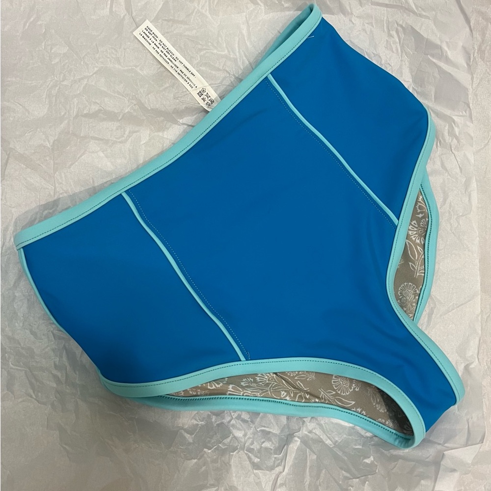 Free People Beach Blue Women's Swim Bikini Cheeky Bottom